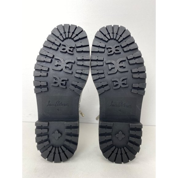 Sam Edelman Girls size 4 Laguna Mini Boots Soft Silver Leather zip up boots - Picture 12 of 13